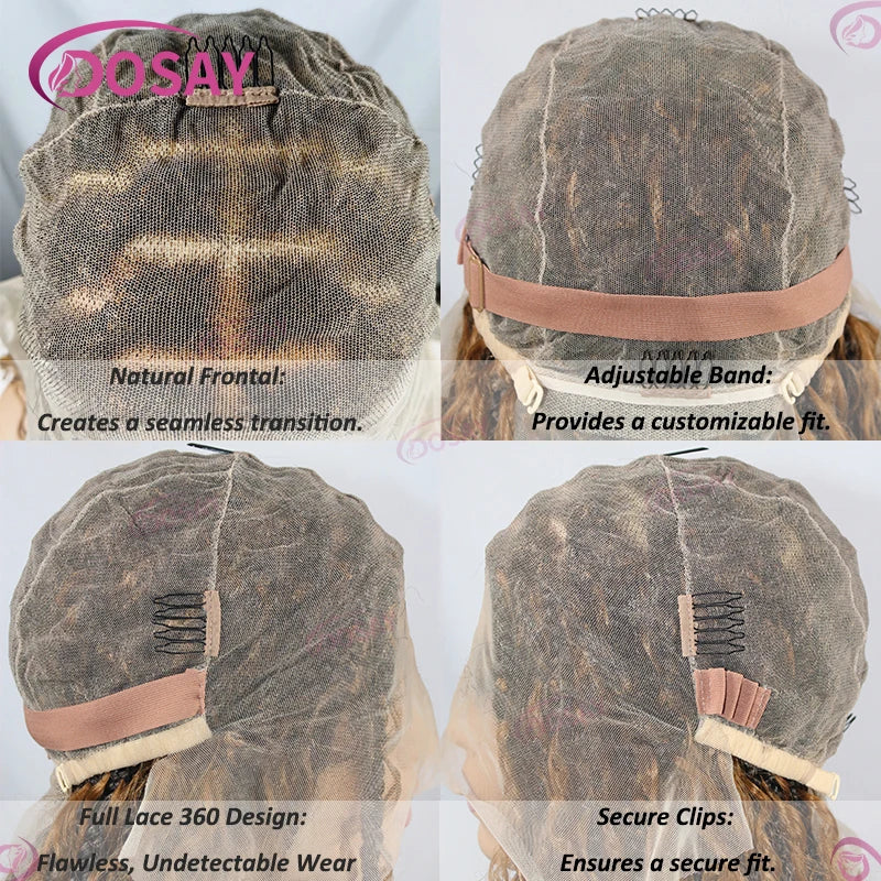 Boho Box Braided Wigs Synthetic Curly Wig Full Lace Front Wigs For Women 32" Goddess Braids Wig African Bohemian Braiding Hair Luxegan