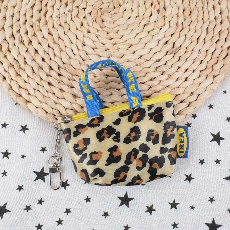 Blue Mini PP Coin Purse | Zipper Keyring Wallet & Card Holder Luxegan