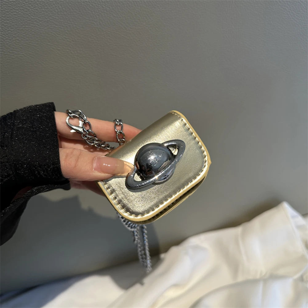 Mini Decor Coin Purses | PU Leather Novelty Chain Bag & Small Waist Bag Luxegan