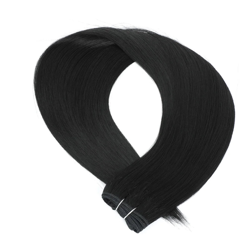 Bone Straight Synthetic Hair Extensions | Yaki Texture | 24–32 Inches