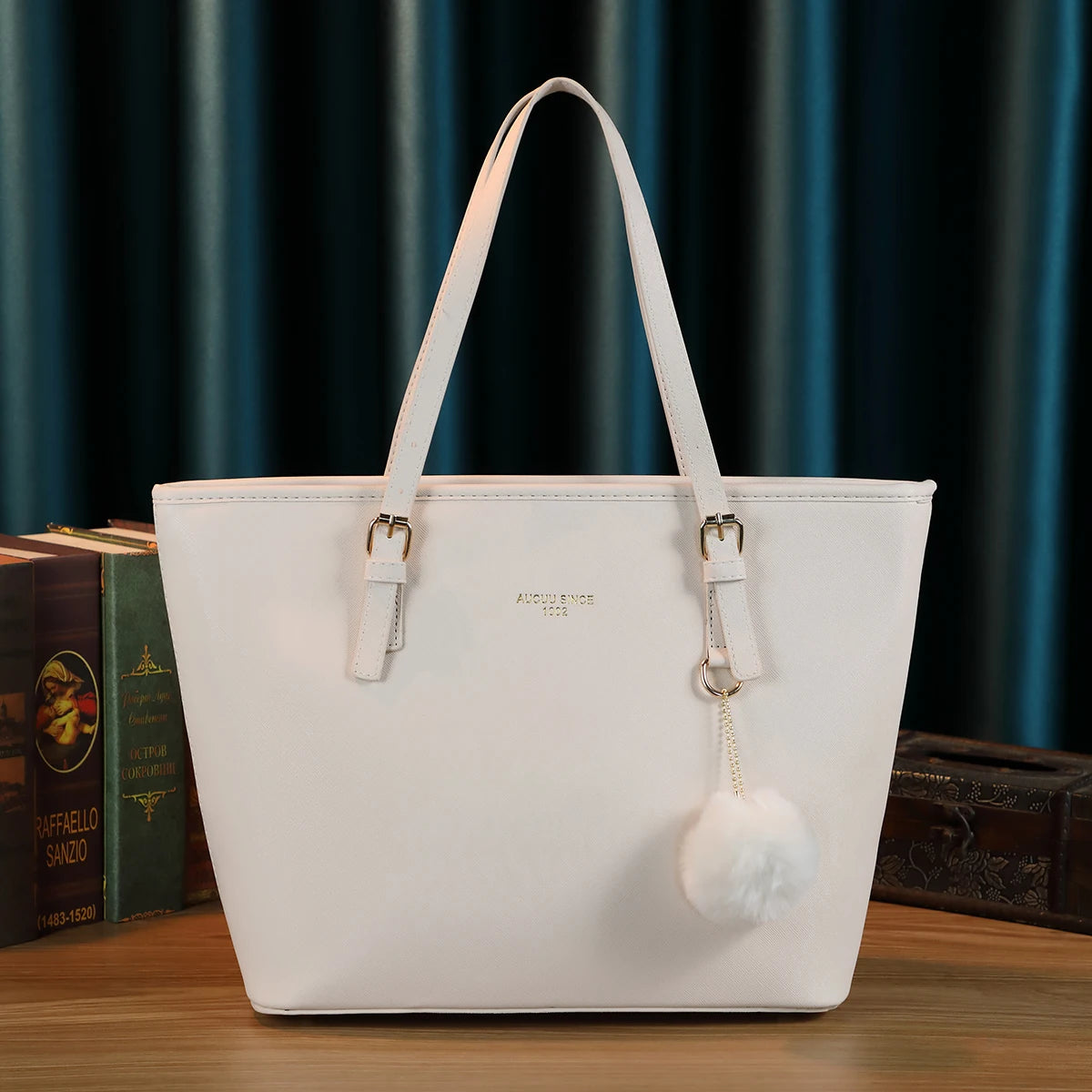 Middle-Aged Women's Faux Leather Shoulder Bag | Multi-Zipper Crossbody Casual Tote | Premium PU Leather Solid Color Purse | Functional Everyday Travel Bag with Nylon Lining Luxegan