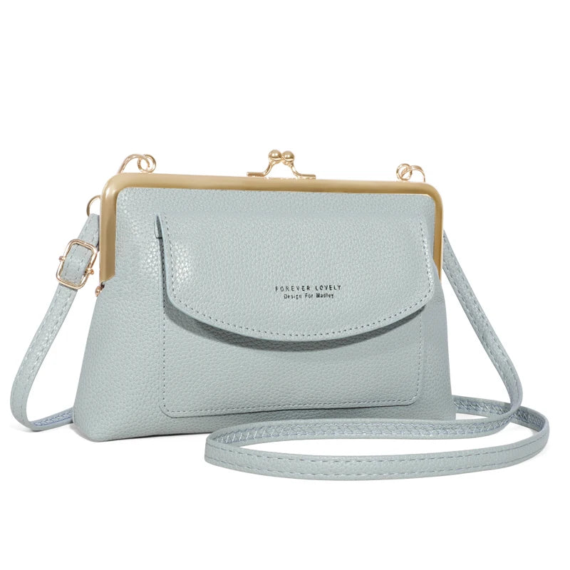 Elegant PU Leather Box Clutch | Party Bag with Criss-Cross and Sequin Detail Luxegan
