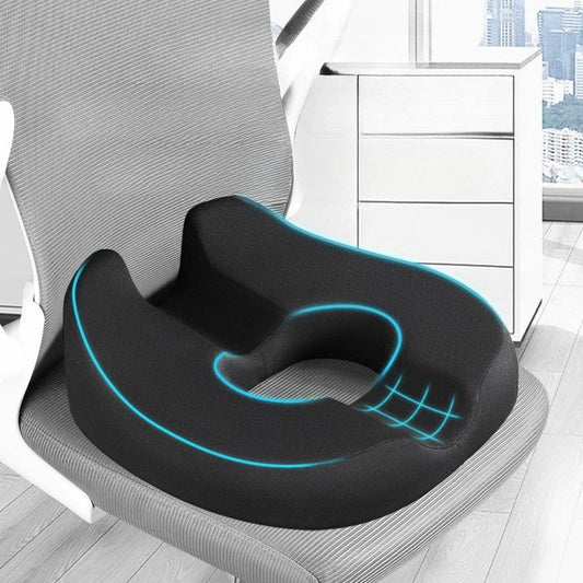 Orthopedic Donut Coccyx Seat Cushion | Sophisticated "Central Relief" Silhouette | Elegant Pelvic Floor & Sciatica Support Pad | "Dignified" High-Performance Chair & Car Seat Essential for Radiant Versatile Styling Luxegan
