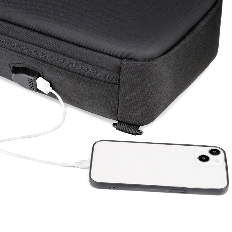 Anti-theft Combination Lock Chest Pack | Fashion Business Men's Crossbody Bag & Travel Shoulder Bag Luxegan