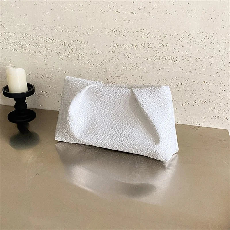Bolso de mano multifuncional de moda para mujer, cartera de noche con patrón en relieve, gran capacidad, bolsillo para teléfono, monedero de lujo para mujer