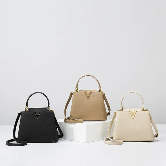 Soft PU Simple Commuter Crossbody | Exquisite High-End Sense Tote Luxegan
