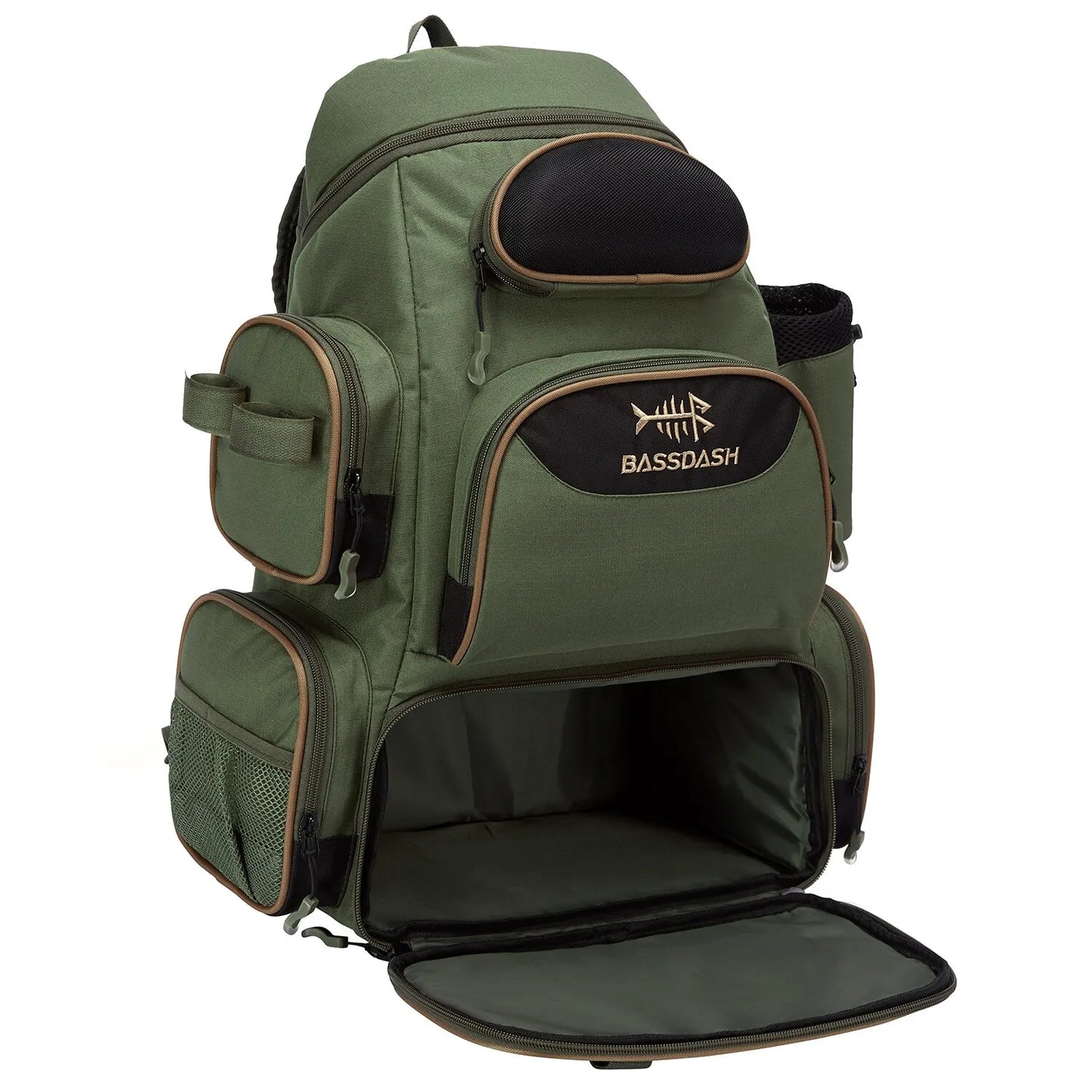 Mochila de pesca Bassdash, liviana, táctica, caja de aparejos, multifuncional