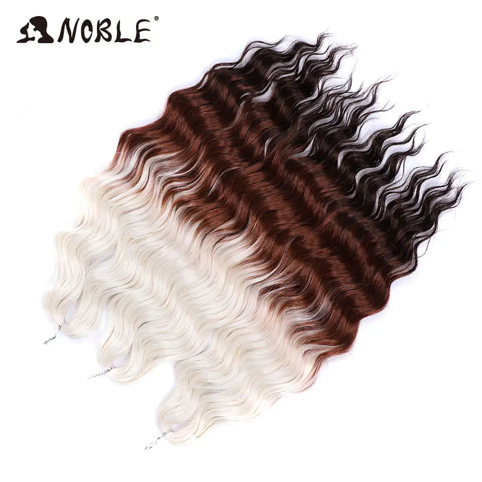 Synthetic Anna Curl Water Wave Crochet Braiding Hair – 24 Inch | 300g | 60 Strands | 88 Ombre & - view 89