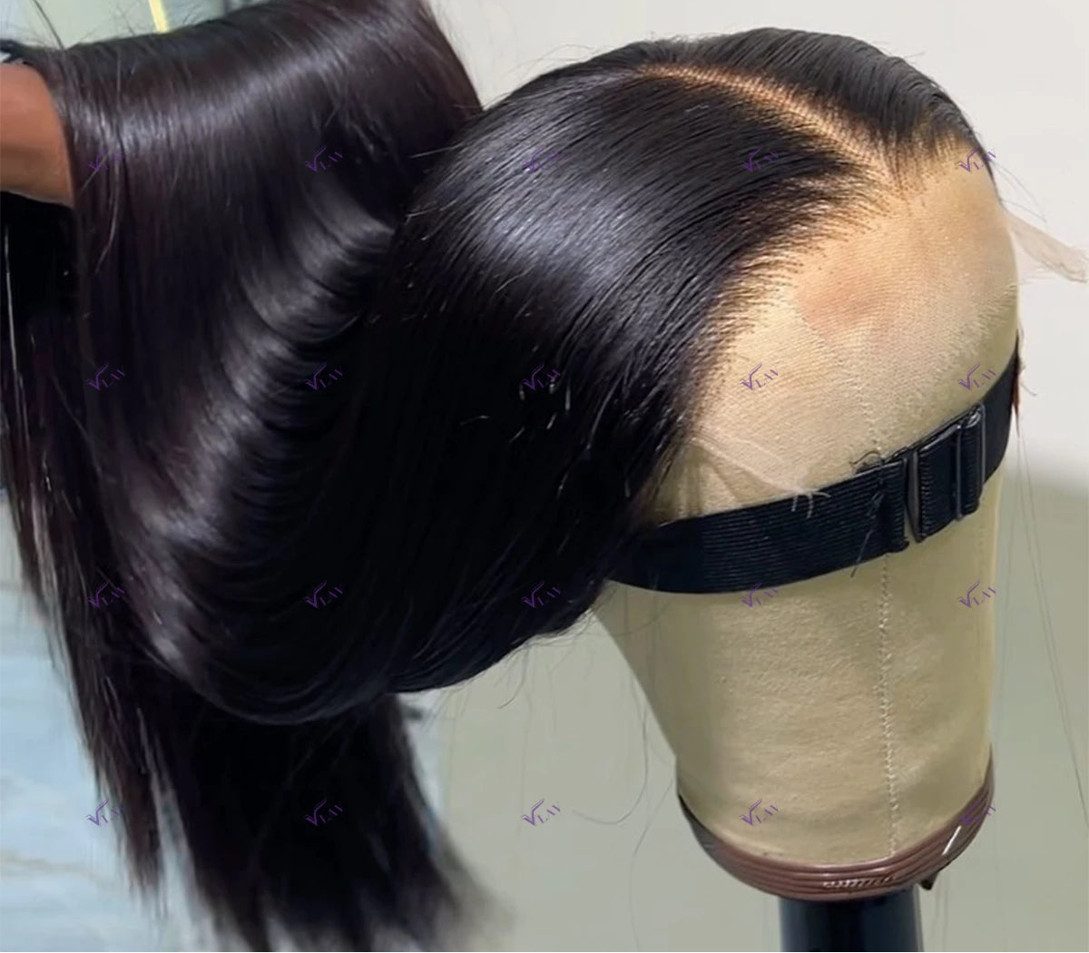 Silky Straight 360 HD Lace Wig | Sophisticated 13x6 HD Transparent Lace Frontal | Elegant "Wear and Go" Brazilian Human Hair | "Dignified" 200%–400% Density Glueless Remy Wig for Radiant Versatile Styling Luxegan