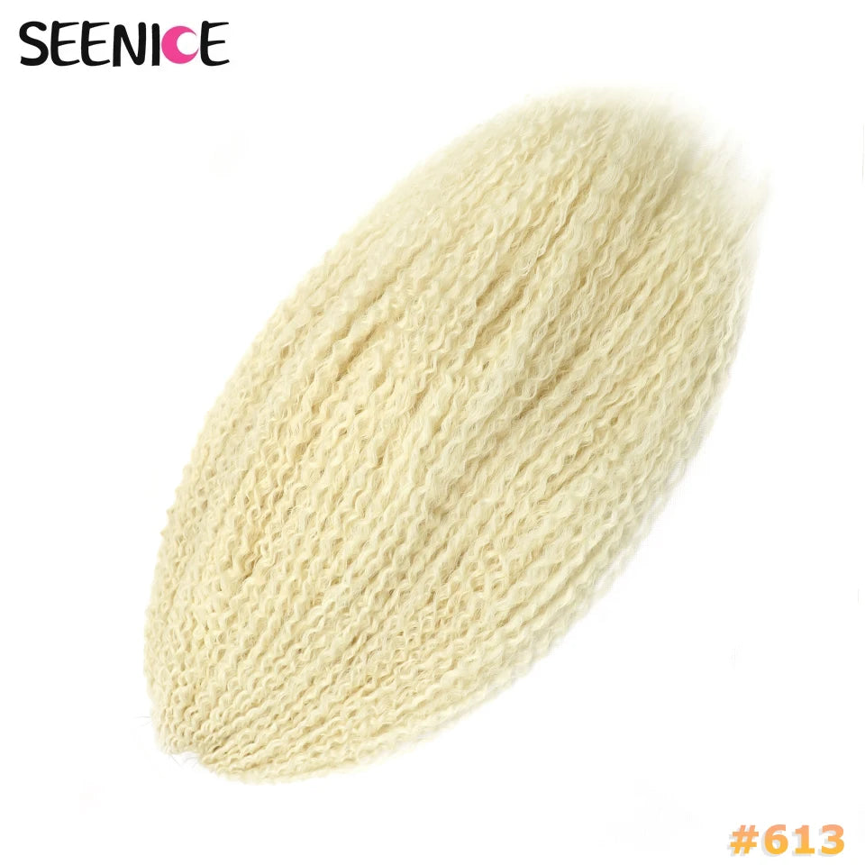 Afro Kinky Curly Crochet Braiding Hair Extensions – Ombre Synthetic Braids for Women | 20 & 28 - view 28