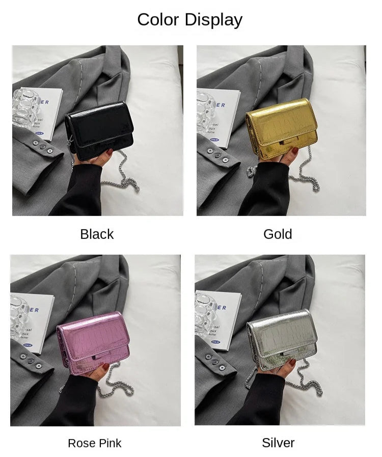 Super Popular Small Bag | Summer Fashion Versatile Chain Messenger Bag & Mini Square Sling Bag Luxegan