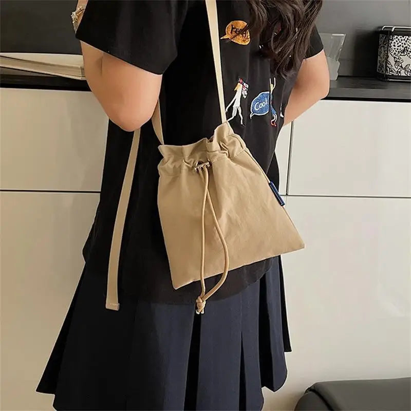 Nylon Crossbody Bag Soft Mini Phone Wallet | Multifunctional Square Shoulder Bag & Canvas Purse Messenger Bag Luxegan