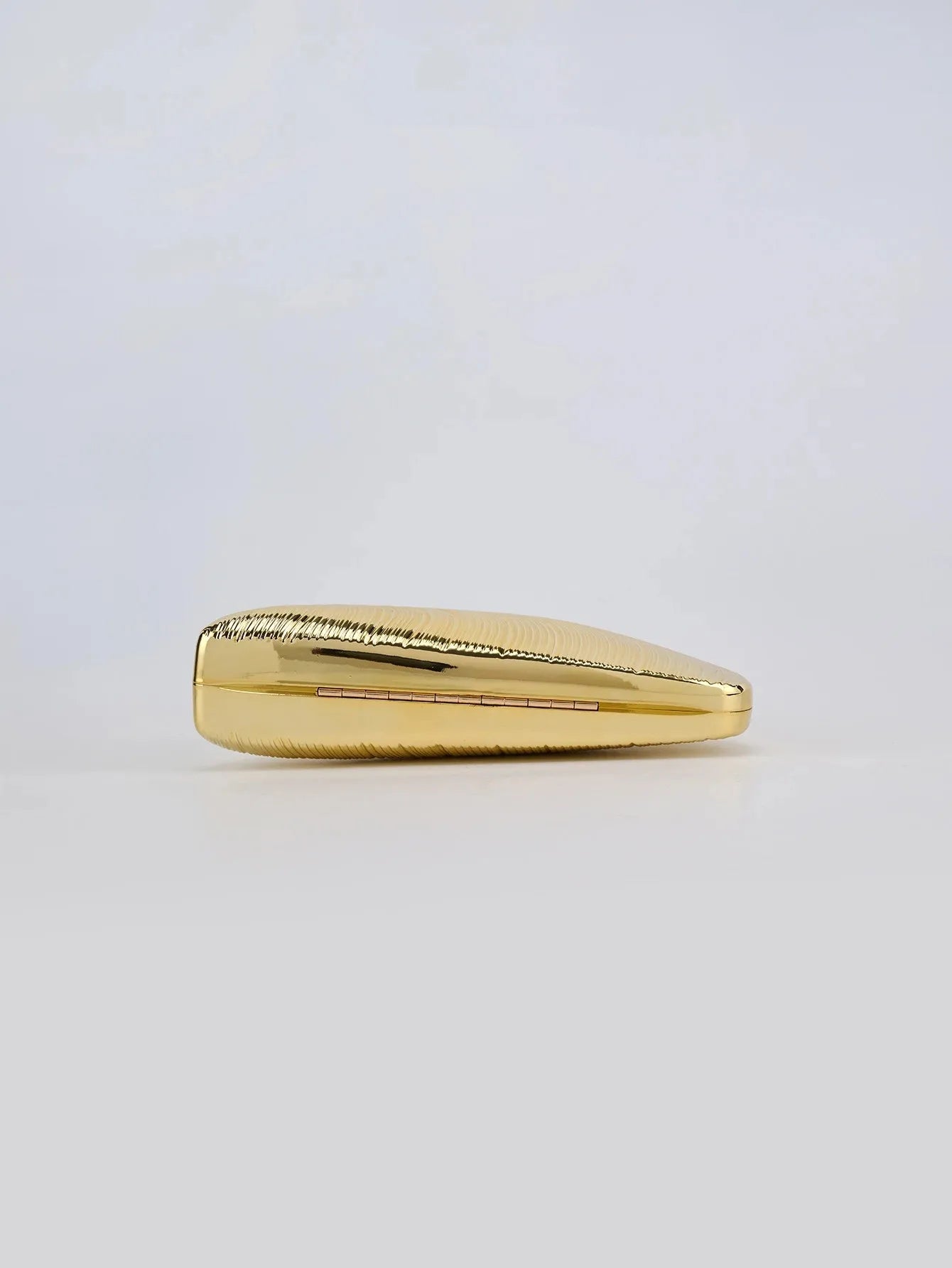 Hard Acrylic Shell Evening Bag | Retro Golden/Silver Metal Hasp Clutch Luxegan