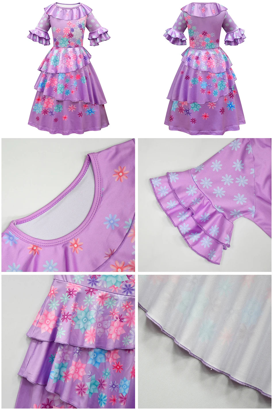 Girls Mirabel Isabela Encanto Costume Girl Princess Dress Children Elsa Anna Rapunzel Cinderella Mermaid Aurora Cosplay Clothes