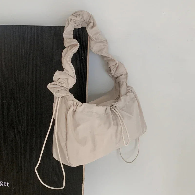 Simple Fashion Fold Shoulder Bag | Vintage Casual Designer Underarm Crossbody Bag (New Luxury High Quality Handbags & Purses) Luxegan
