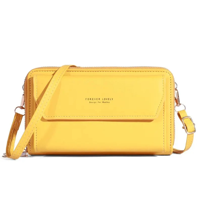 Small Hardshell Crossbody Shoulder Bag | Protective PC Cellphone Bag & Card Holder | Women’s Mini Box Purse Wallet | Durable Lightweight Travel Handbag Luxegan