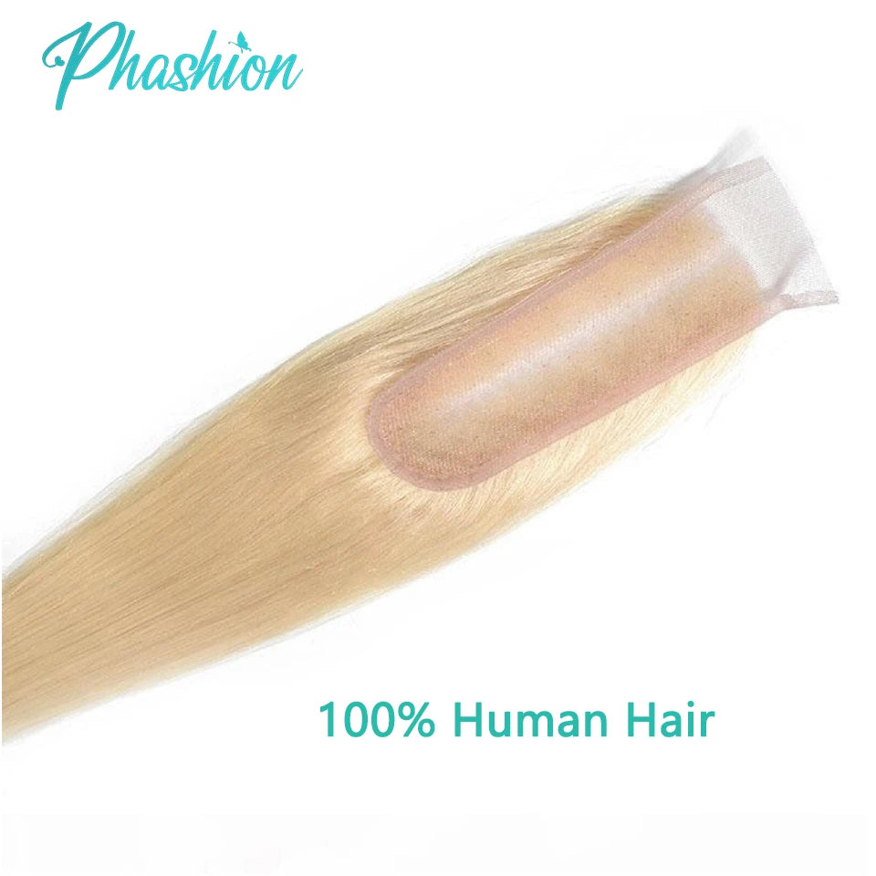 Phashion Real Hd Kim K 2x6 Blonde Swiss Lace Closure 613 Straight Body Wave Deep Part Transparent Lace Brazilian Remy Human Hair