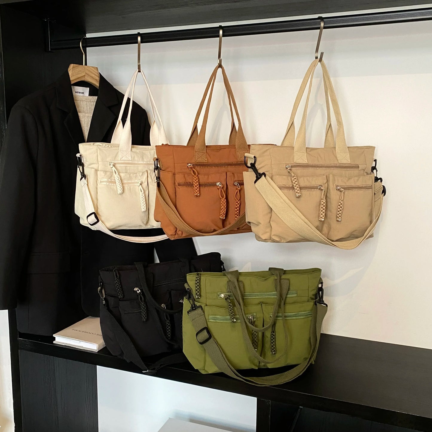 Street Casual Bag For Men | Large Capacity Messenger Bag High Quality Oxford School Unisex Leisure Shoulder Bag Travel Handbag Luxegan