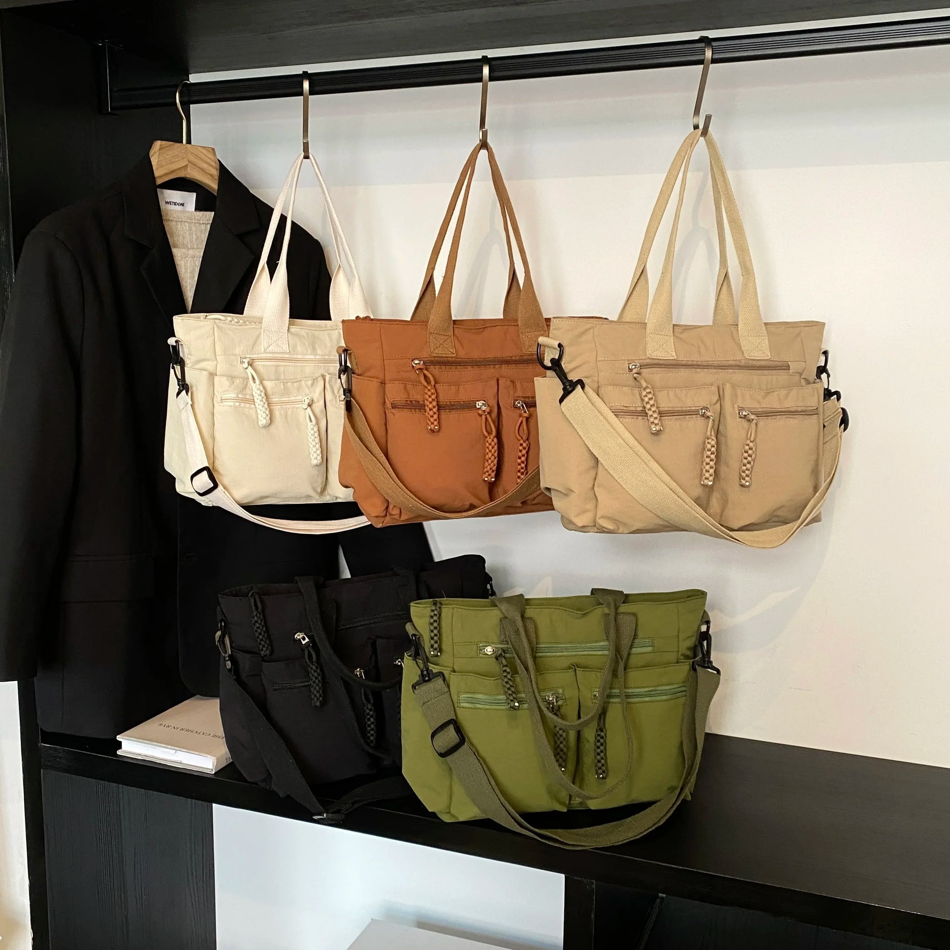 Street Casual Bag For Men | Large Capacity Messenger Bag High Quality Oxford School Unisex Leisure Shoulder Bag Travel Handbag Luxegan