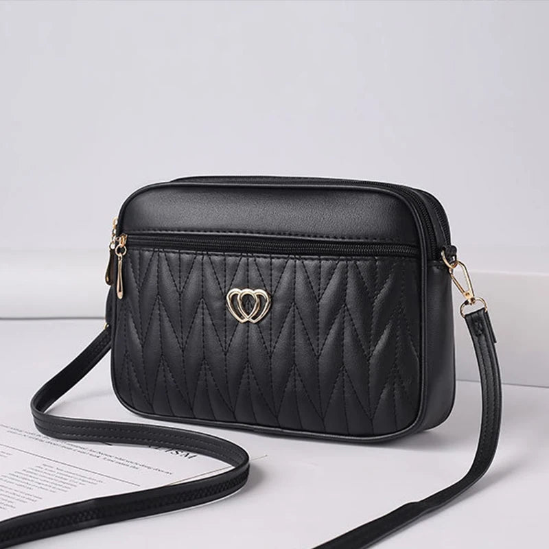 Soft Luxury PU Leather Messenger Bag | Tassel Flap Crossbody Luxegan