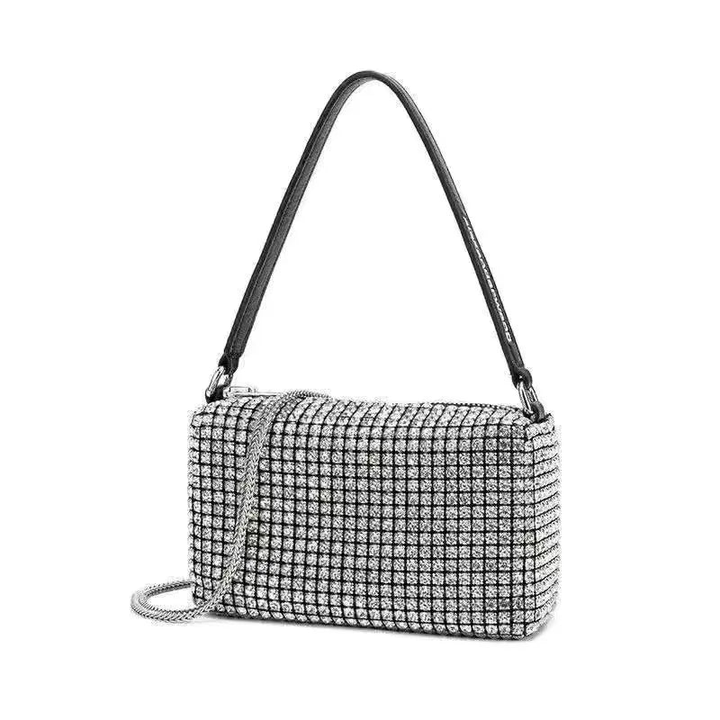 Diamond-Studded Rhinestone Clutch | On-Point Underarm Mini Bag Luxegan