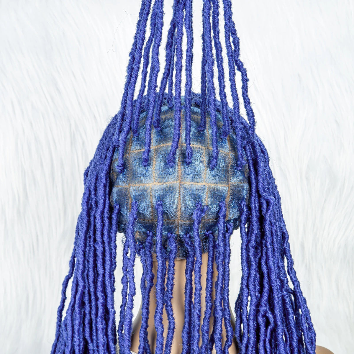 Pink & Blue Braided Wig | Full Lace Butterfly Locs & Dreadlocks