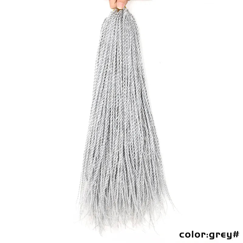 Full Star Senegalese Twist Crochet Braids | 30 Strands/Pack | Ombre Colors Luxegan