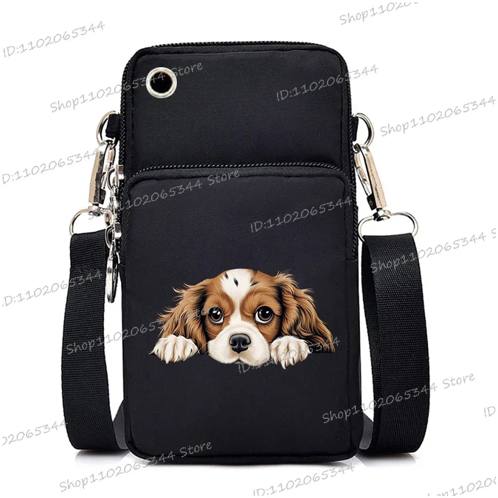 3D Dog Print Mini Bag | Unisex Crossbody & Shoulder Purse Luxegan