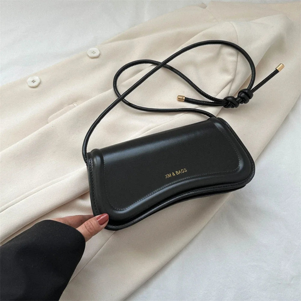 Ladies Shoulder & Crossbody Bags | PU Leather Women's Underarm Bags & Solid Color Small Top-Handle Purse (Female Daily Handbags) Luxegan