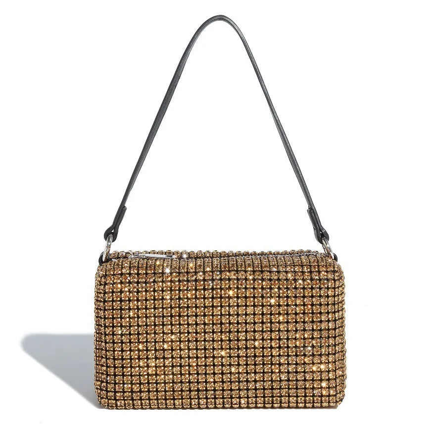 Sparkly Rhinestone Clutch | Elegant Party & Daily Crossbody Luxegan