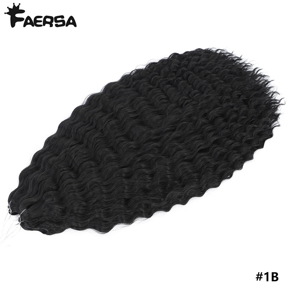 Water Wave Synthetic Crochet Hair | 22–30 Inch