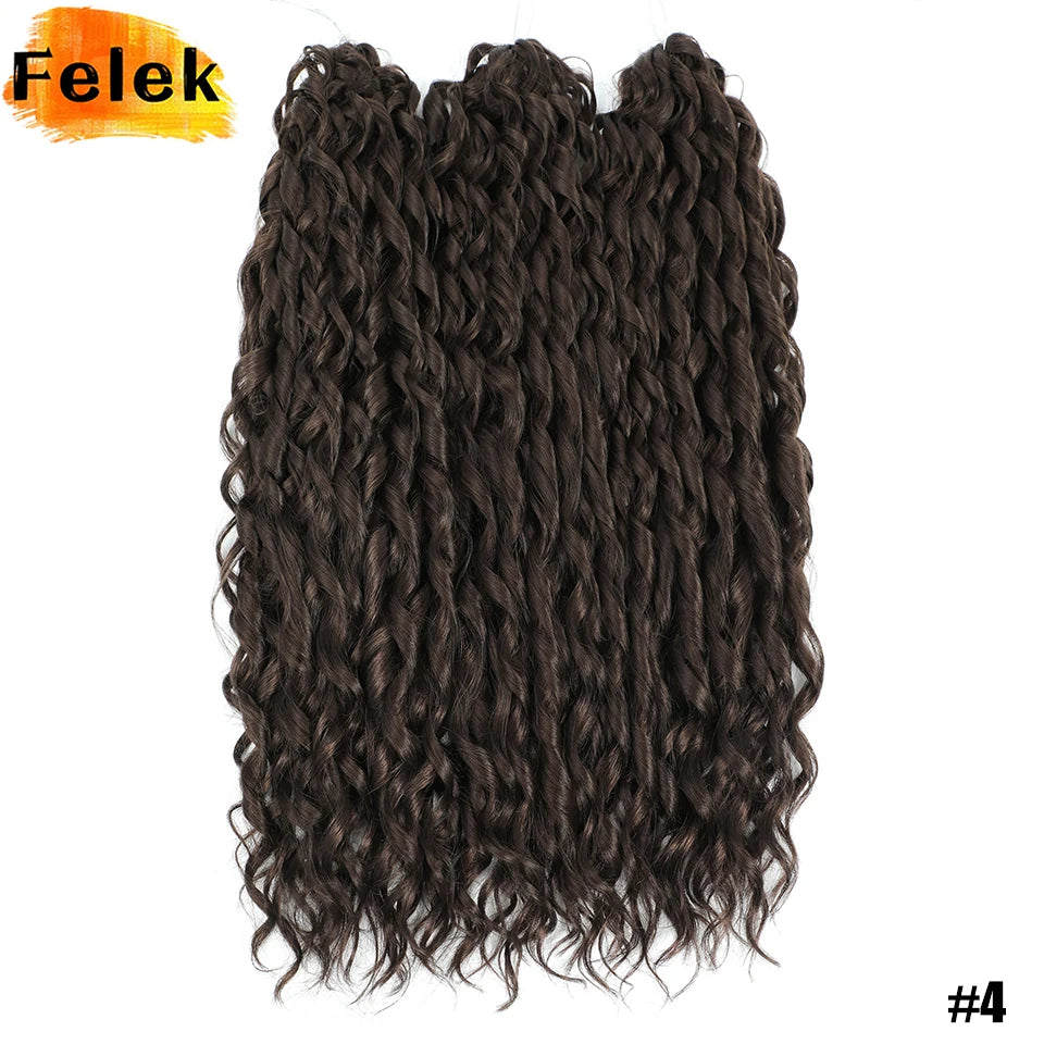 Jessica Hair Deep Wavy Twist Crochet Hair 22 Inch | 100G | 54 Colors | 3 Packs/Lot