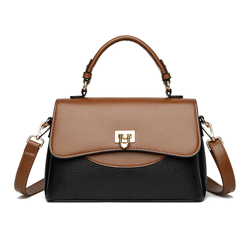Luxury Large Capacity Multilayer Shoulder Bag | High-Quality PU Leather Designer Messenger | Sophisticated Sequined Casual Tote | Fashion-Forward Crossbody with Smart Partitioning Luxegan