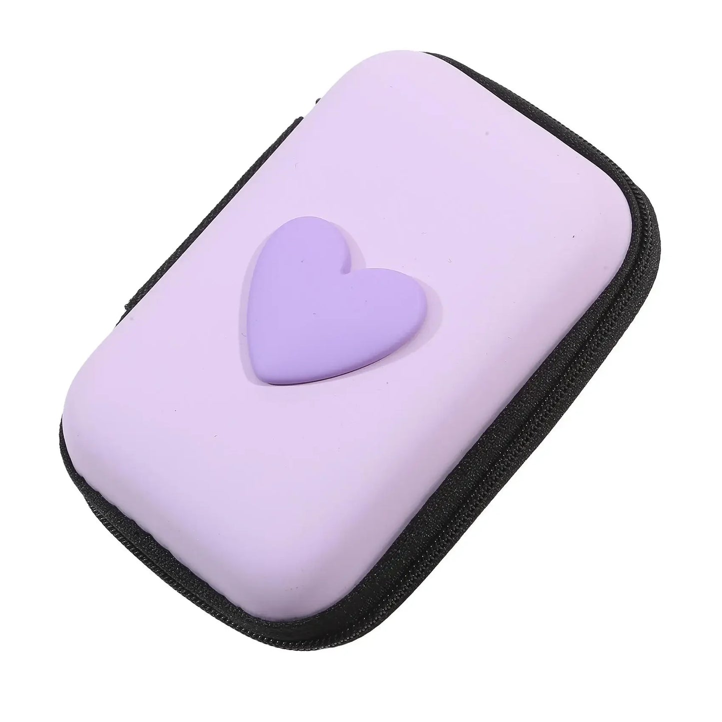 Cute Headphone & Data Cable Storage Bag | Rectangular Box Zipper Pouch Luxegan