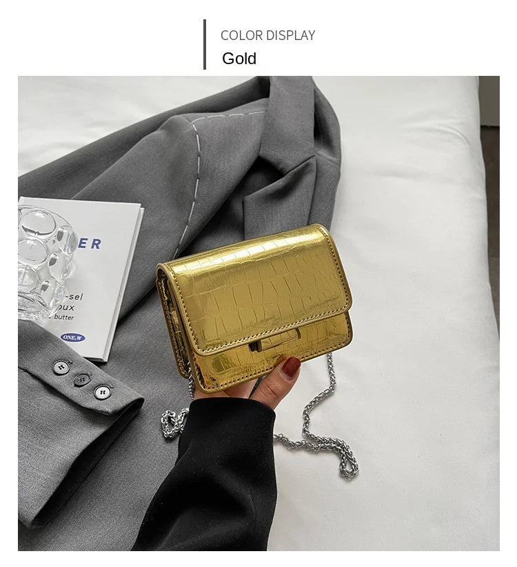 Super Popular Small Bag | Summer Fashion Versatile Chain Messenger Bag & Mini Square Sling Bag Luxegan