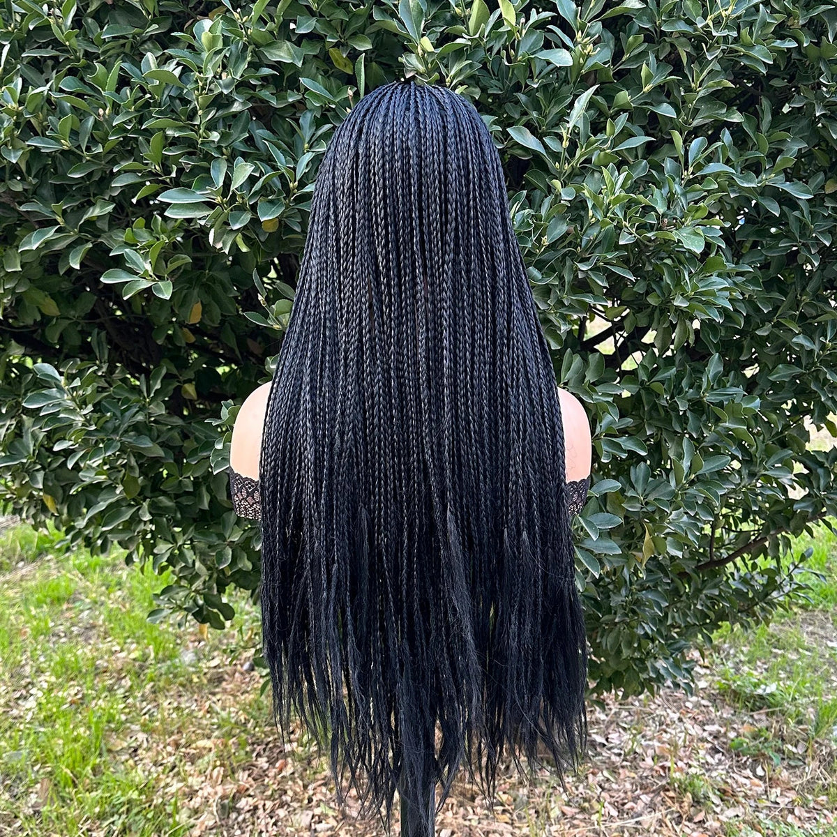 Ombre Brown Long Headband Box Braids Wig Braided African Dreadlock Wig Synthetic Braiding Beauty Hair Wigs For Women/Men Luxegan