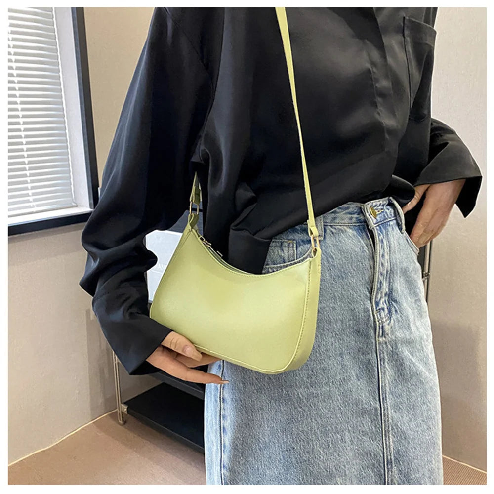 Fashionable Women’s Underarm Bag | Sophisticated PU Leather Party Clutch | Elegant Minimalist "Minaudière" Purse | "Dignified" Structured Handbag for High-Fashion Social Events Luxegan