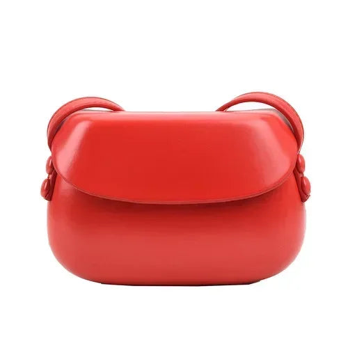 Mini PU Leather Crossbody Bag | Simple Flap Shoulder Purse Luxegan