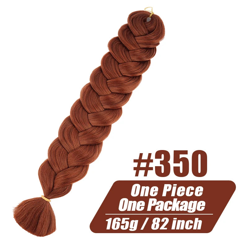82-Inch XP Crochet Jumbo Braiding Hair – Pre-Stretched Kanekalon | Kinky Straight | 30 Colors | 1 - view 16