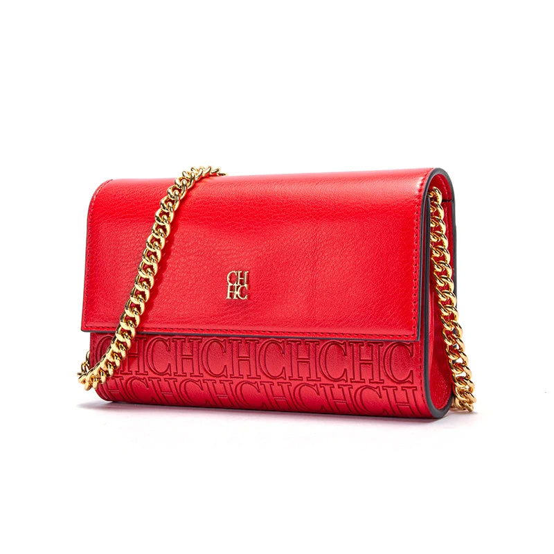 Minimalist Fashionable Exquisite Women’s Shoulder Bag | Trendy Square Messenger Bag with Chain Strap | Versatile PU Leather Commuter Bag | Elegant Flap Pocket Handbag for Gatherings Luxegan