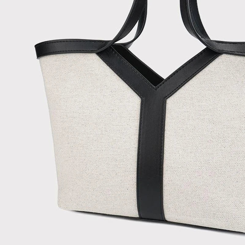 Y-shaped Design Shoulder Bag 2025 | Brand Seaside Beach Vacation Travel Hollow Straw Large Capacity Tote Bag (Casual Light Handbag) Luxegan