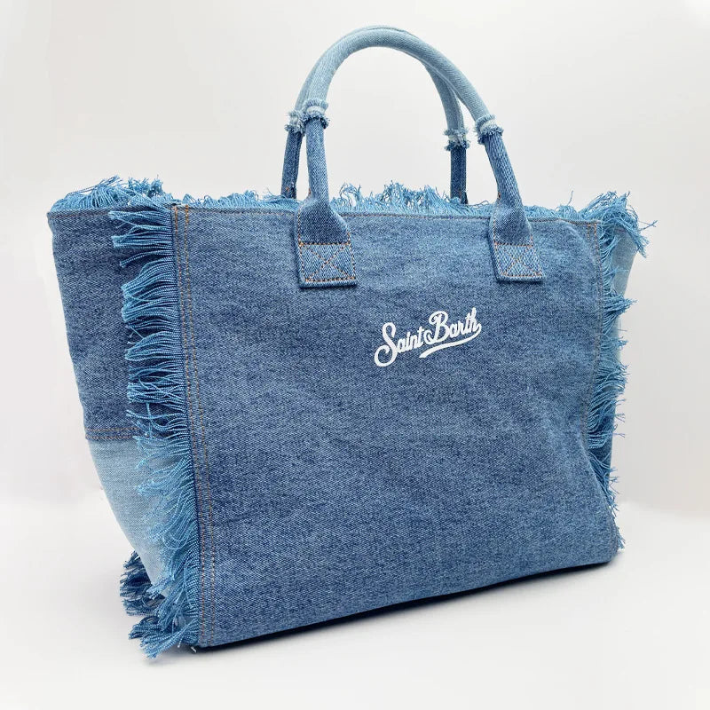 New Large Capacity Leisure Travel Bag | Handmade Canvas Tote with Tassel & Zipper Luxegan