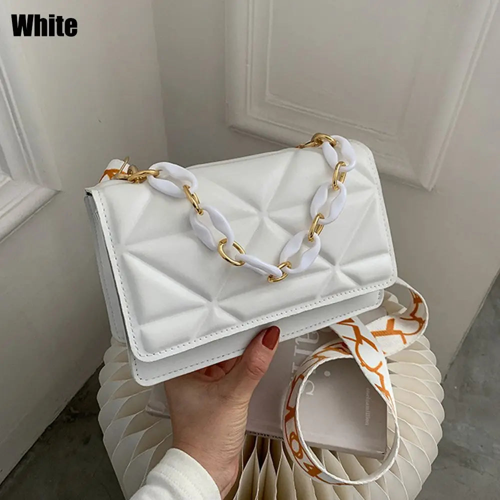 Large Capacity Shoulder Bag Women | Female Fashion Casual Handbags & PU Leather Crossbody Clutch Flap Bag (Streetwear Accessory) Luxegan
