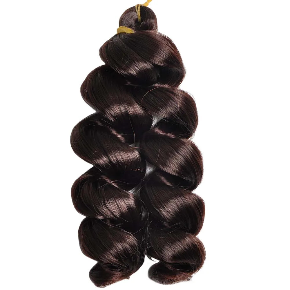 12 Inch French Curls Loose Wave Crochet Braids – Spiral Curly Synthetic Hair for Women - view 28