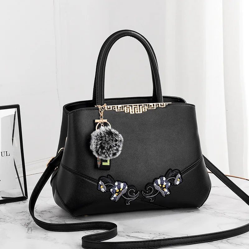 Designer Shell Handbag | Vintage Leather Shoulder & Top-Handle Bag Luxegan