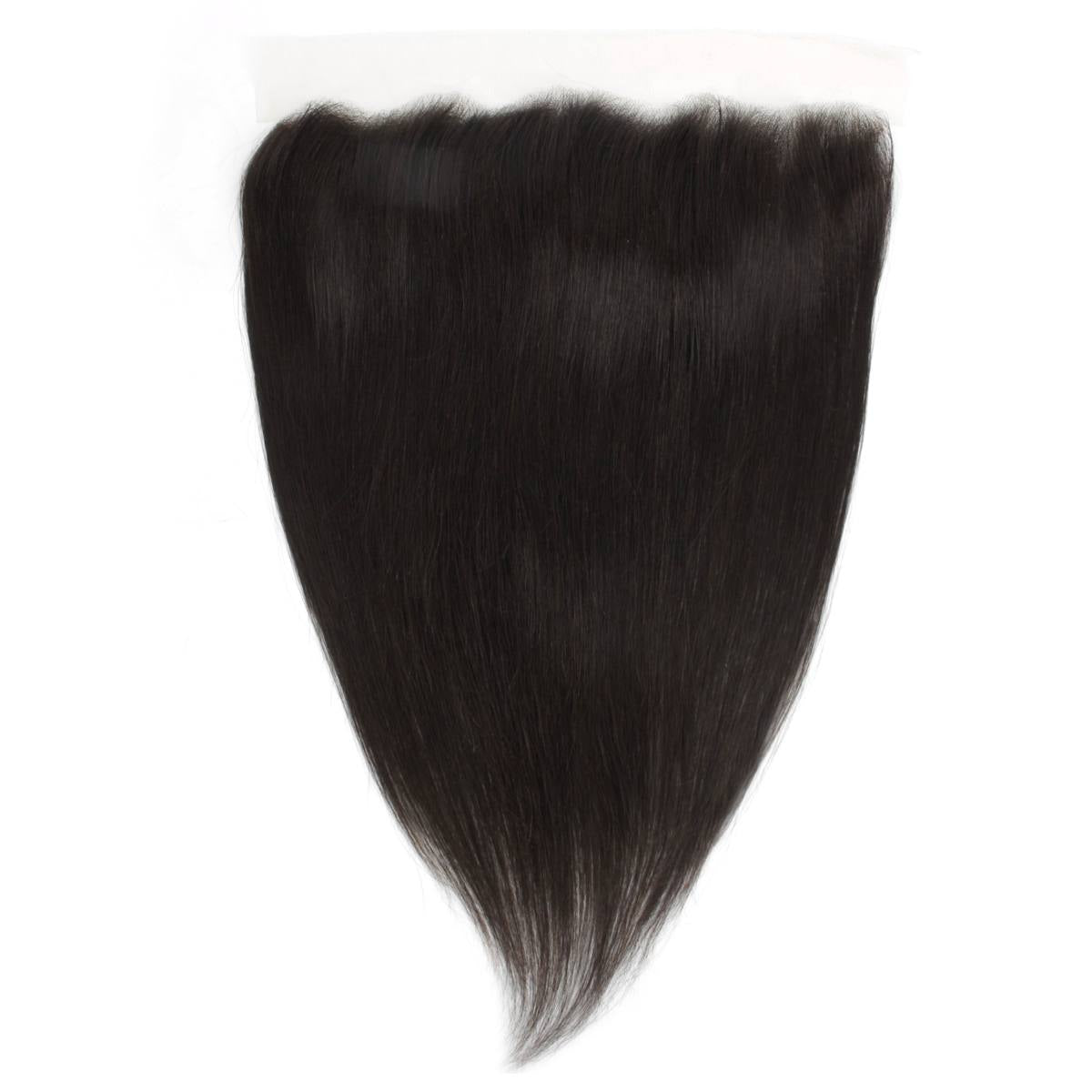 Brazilian Straight 13x4 Transparent Lace Human Hair Frontal Luxegan