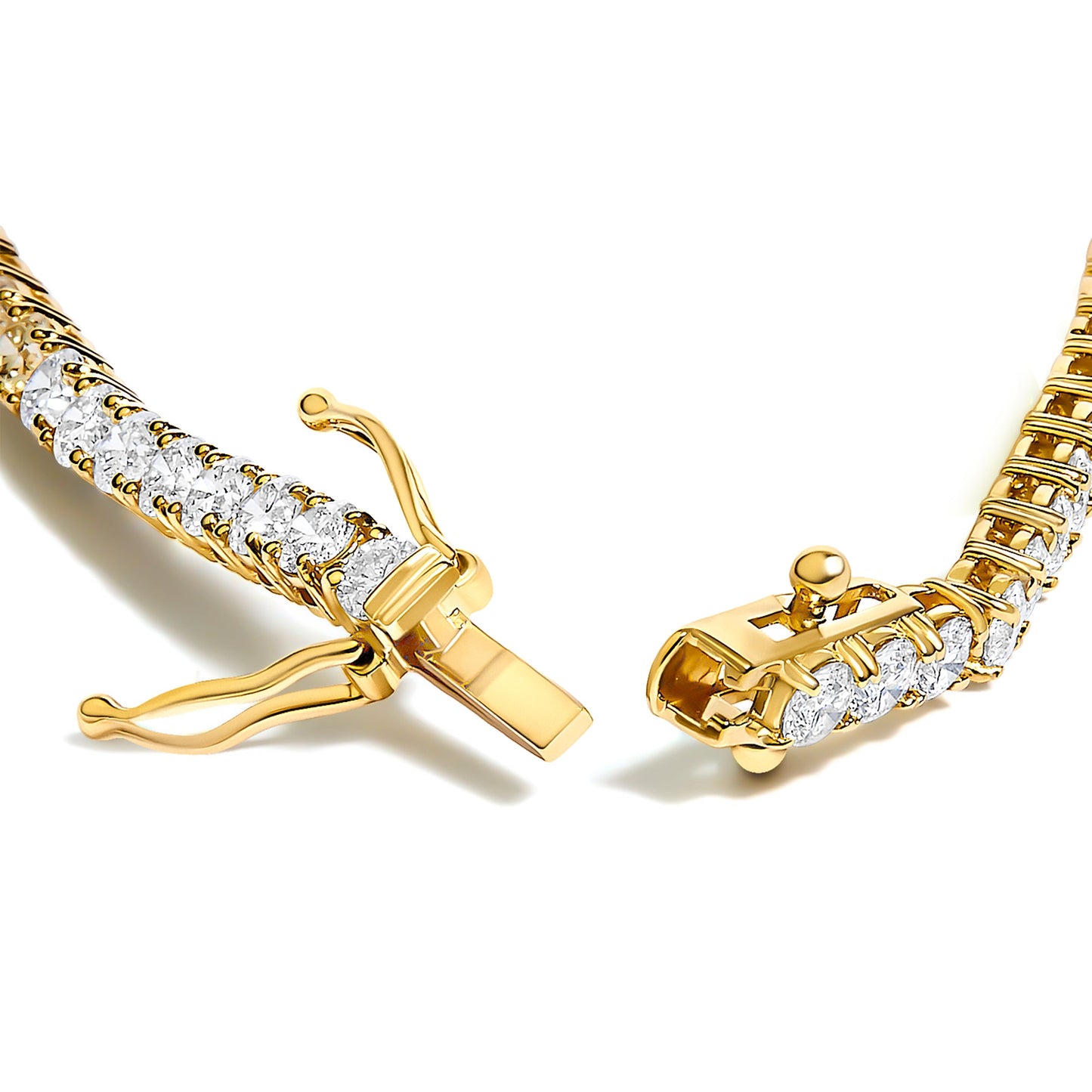 14K Yellow Gold Classic 5.00 Cttw Diamond Tennis Bracelet
