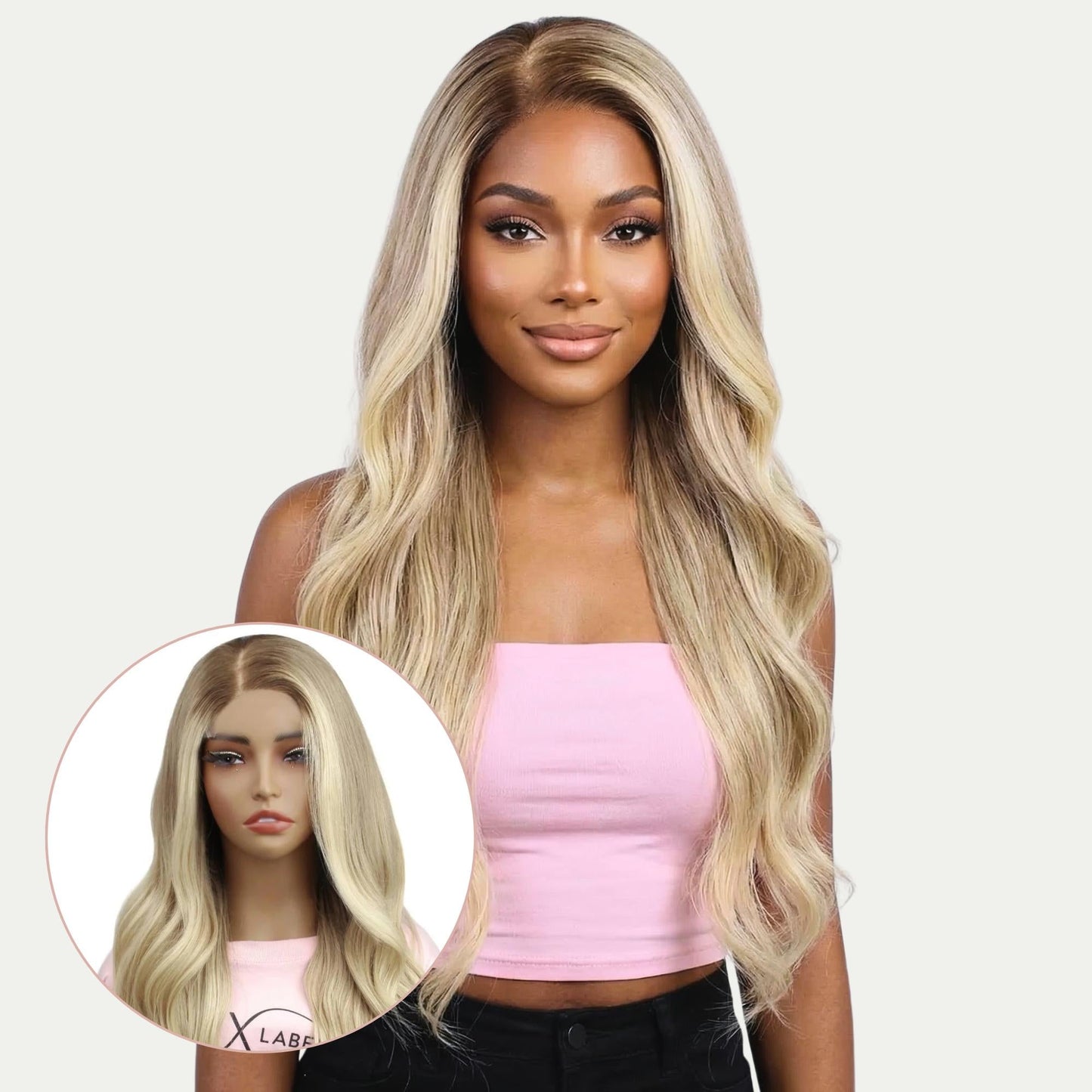 Taylor Glueless 5x5 HD Lace Professionally Colored 100% Human Hair Closure Wig Luxegan