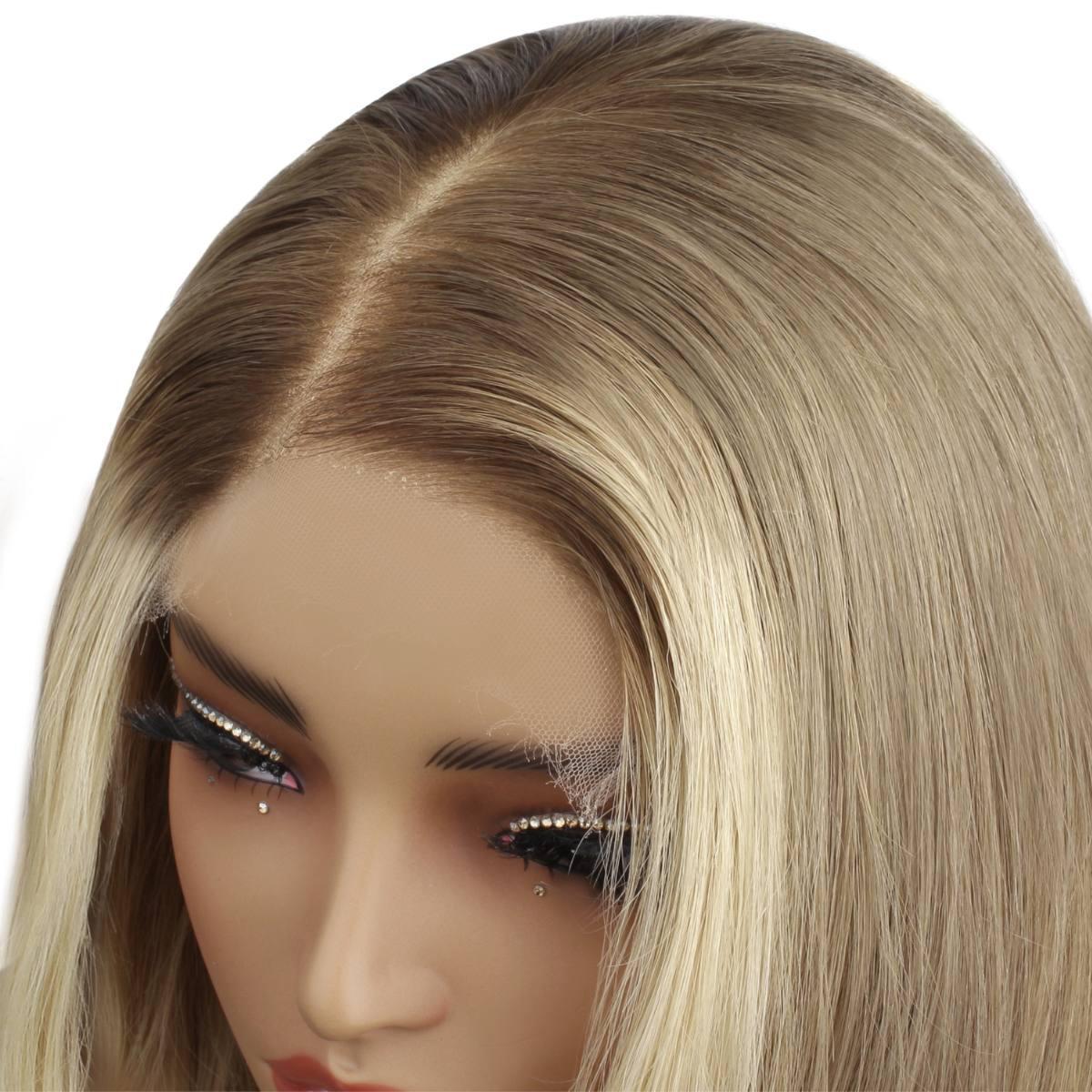Taylor Glueless 5x5 HD Lace Professionally Colored 100% Human Hair Closure Wig Luxegan