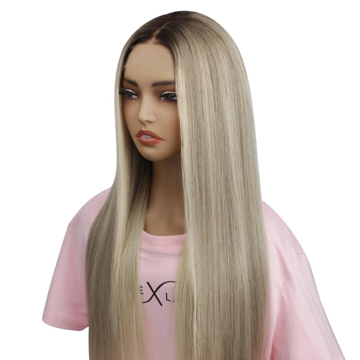 Tiffany Glueless 5x5 HD Lace Professionally Colored 100% Human Hair Closure Wig Luxegan